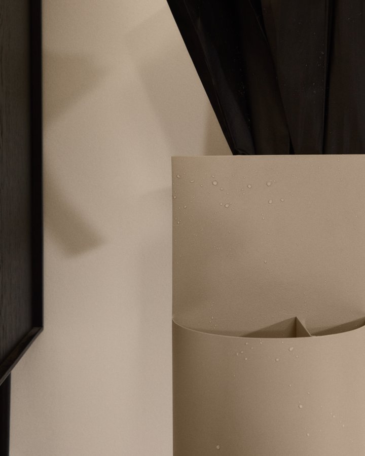 KAVE HOME Atin paraplystativ - beige metall