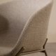 KAVE HOME Yvette-stol i beige chenille og stlben i beige utfrelse