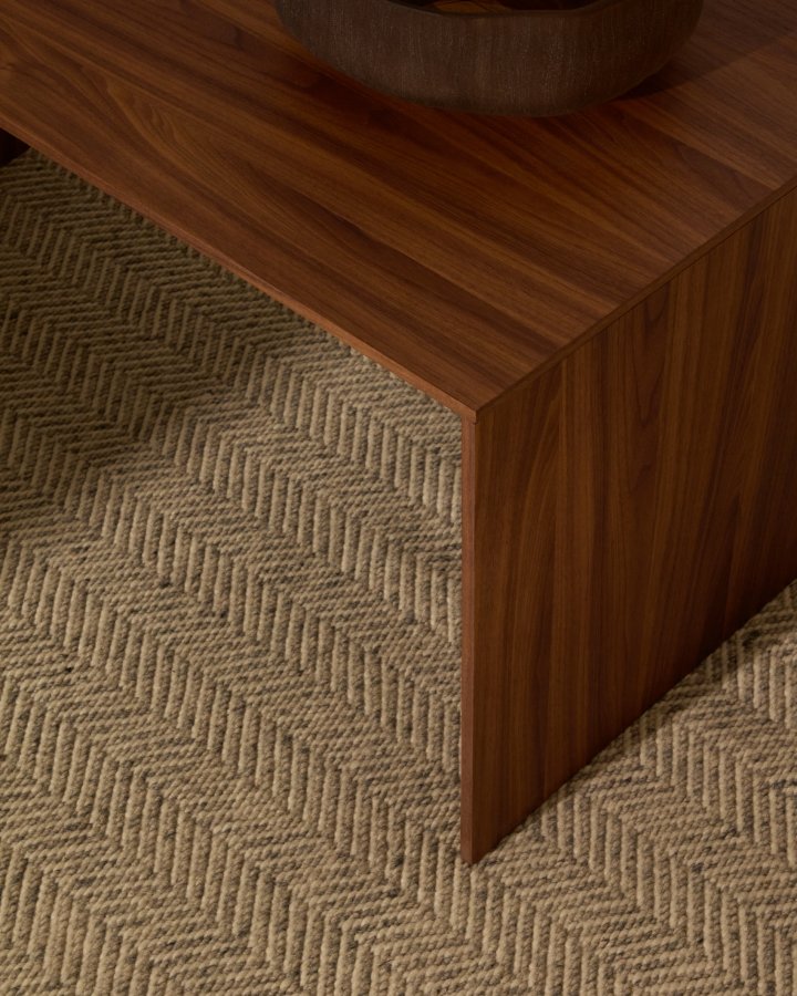 KAVE HOME Litto salongbord i valnttfiner med naturlig fargefinish, 90 x 45 cm