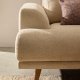 KAVE HOME Karin 2-manns sofa - beige stoff og bketre (210cm)
