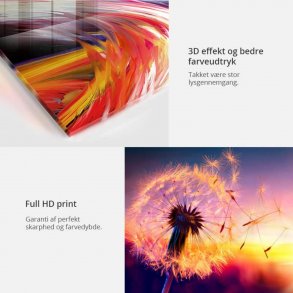 ARTGEIST Rainbow Map billede - multifarvet print på akrylglas (120x80)
