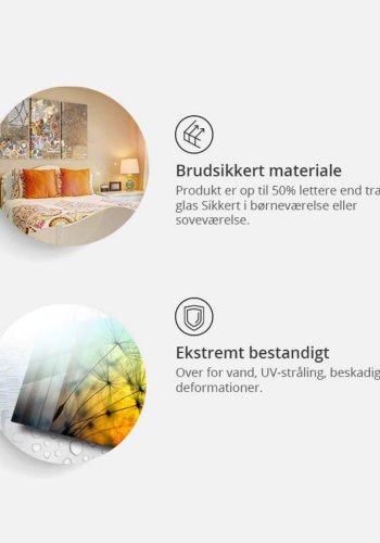 ARTGEIST Rainbow Map Bild - Mehrfarbiger Druck auf Acrylglas (120x80)