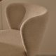 KAVE HOME Ciselia krakk beige chenille og heltre ask naturfarget finish FSC Mix Credit 65 cm