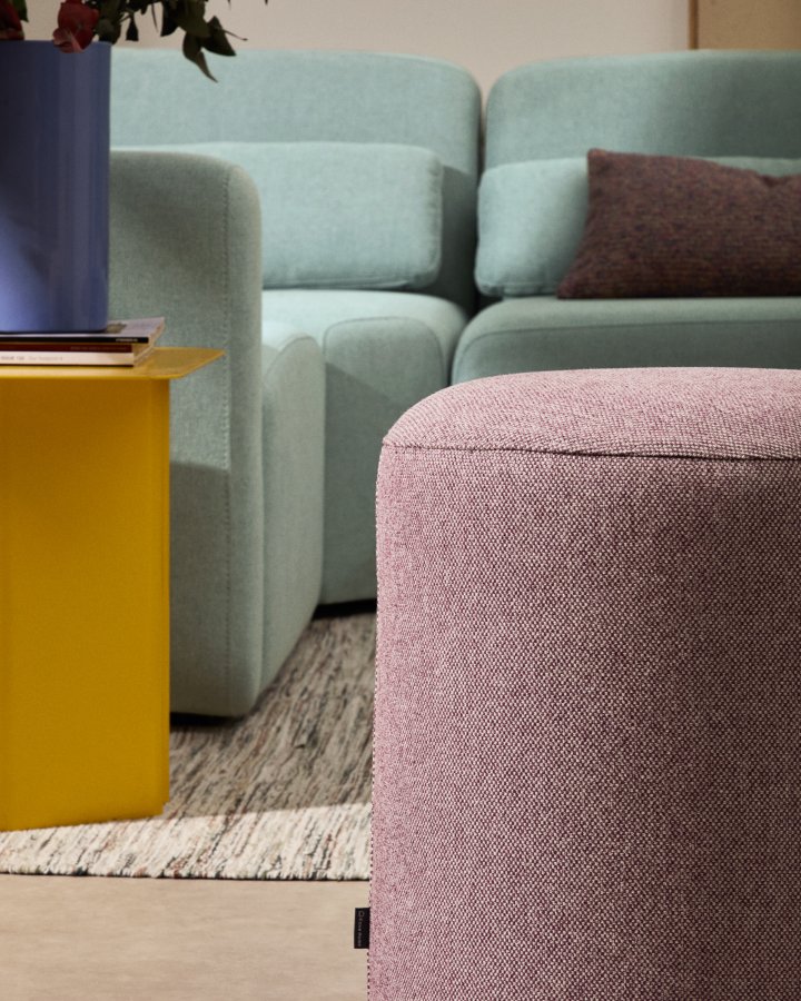 KAVE HOME Kaeli lilla fotsttte med avtakbart trekk, 43 cm