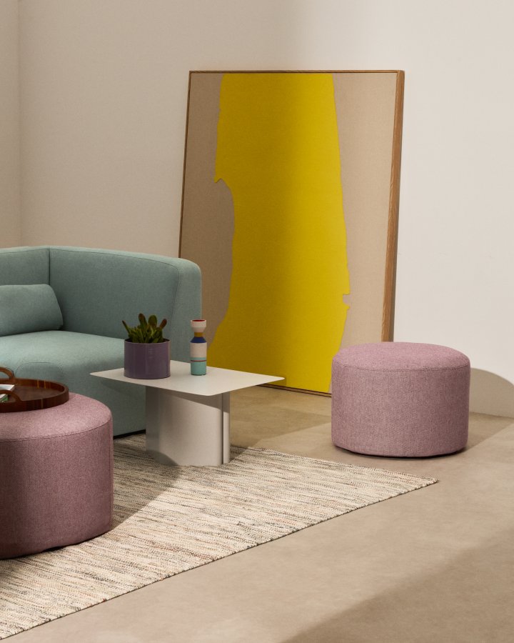 KAVE HOME Kaeli lilla fotsttte med avtakbart trekk 60 cm