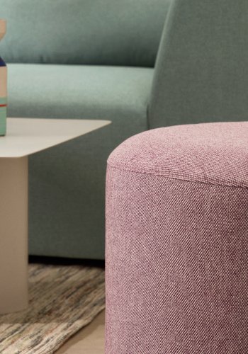 KAVE HOME Kaeli lilla fotsttte med avtakbart trekk 60 cm