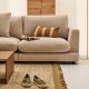 KAVE HOME Sofa Gala 4-seter i beige chenille FSC Mix Credit 300 cm