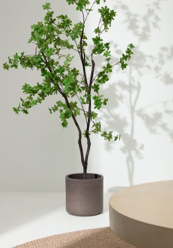 KAVE HOME Enkianthus kunstig tre med svart potte 214 cm