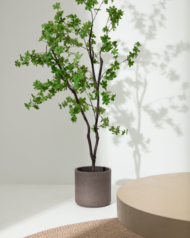 KAVE HOME Enkianthus kunstig tre med svart potte 214 cm