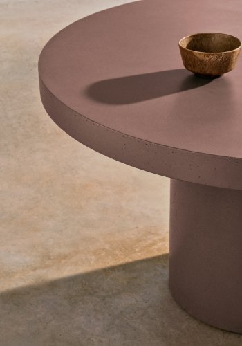 KAVE HOME Aiguablava terrakottasement rundt bord 120cm