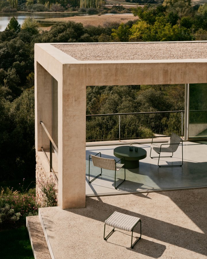 KAVE HOME Aiguablava grnn sement salongbord 90cm