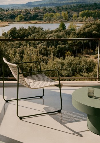 KAVE HOME Aiguablava grnn sement salongbord 90cm