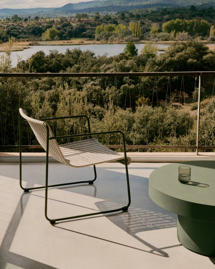 KAVE HOME Aiguablava grnn sement salongbord 90cm