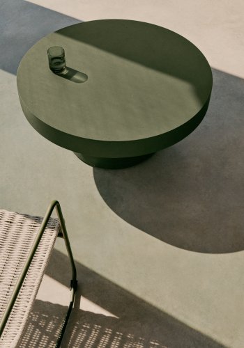 KAVE HOME Aiguablava grnn sement salongbord 90cm