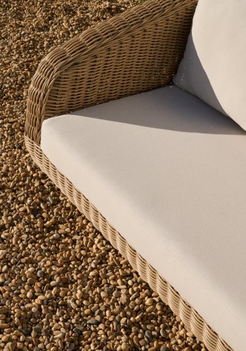 KAVE HOME Meria 3-pers. havesofa, m. hynder - syntetisk rattan og akacietr� (B:208)