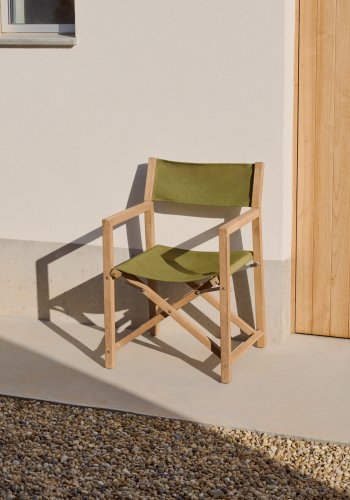 KAVE HOME Vilara grnn utendrs klappstol laget av FSC 100 % heltre akasie