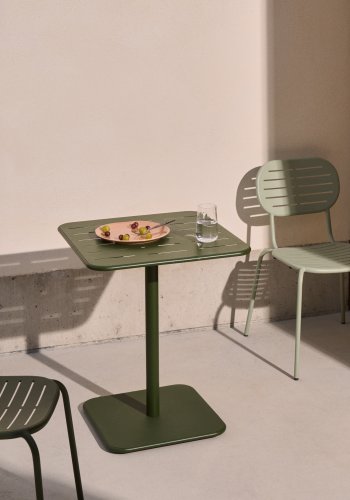 KAVE HOME Brai utebord i grnt galvanisert stl 70 x 70 cm