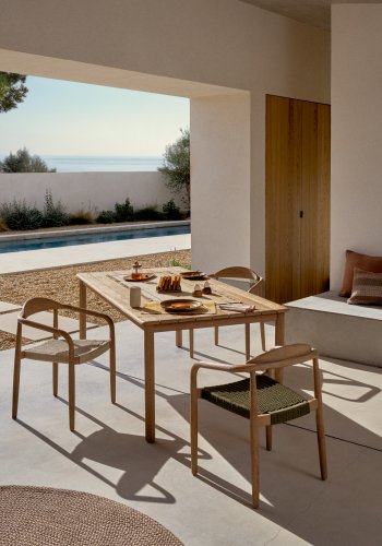 KAVE HOME Sori-bord i FSC 100 % heltre akasie 200 x 100 cm