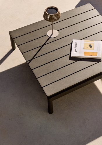 KAVE HOME Sorells utendrs salongbord, rektangulrt - grnn aluminium (89x91)