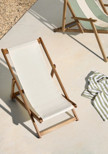 KAVE HOME Adredna beige sammenleggbar hengekye for barn laget av FSC 100 % heltre akasie