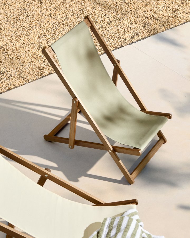 KAVE HOME Adredna grnn sammenleggbar hengekye for barn laget av FSC 100 % heltre akasie