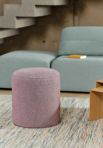 KAVE HOME Kaeli lilla fotsttte med avtakbart trekk, 43 cm