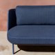 KAVE HOME Sedalis utendrs 3-seters sofa i aluminium og bltt tau 210 cm