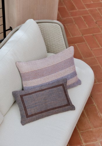 KAVE HOME Sedalis utendrs 3-seters sofa i aluminium og taupefarget tau 210 cm