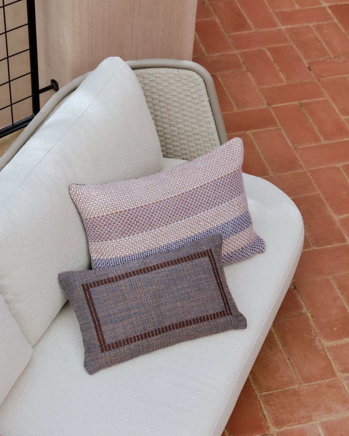 KAVE HOME Sedalis utendrs 3-seters sofa i aluminium og taupefarget tau 210 cm