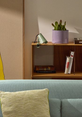 KAVE HOME Jula liten lampe med klemme i grnt metall