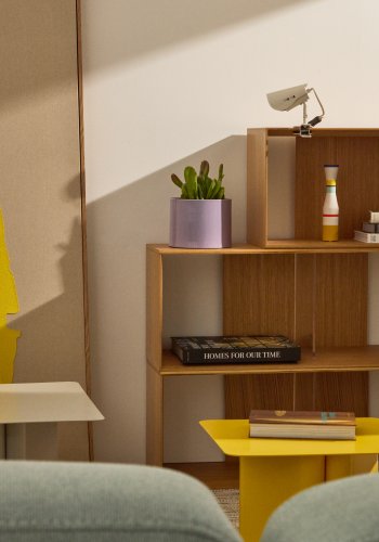 KAVE HOME Jula kleine Tischlampe, mit Klemme - graues Metall