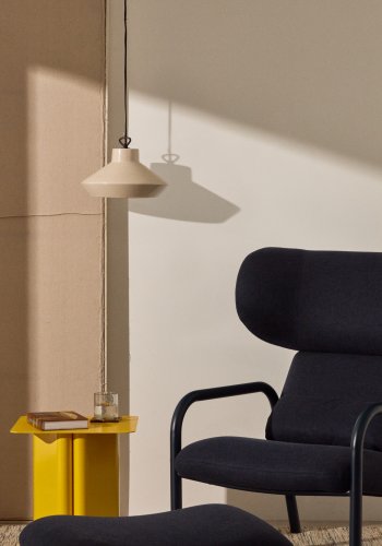 KAVE HOME Portol beige keramisk taklampe