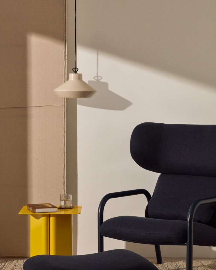 KAVE HOME Portol beige keramisk taklampe