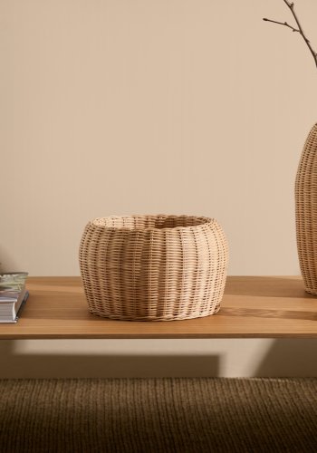 KAVE HOME Zilna rottingvase 19cm