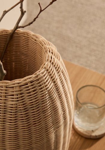 KAVE HOME Zilna rottingvase 40cm