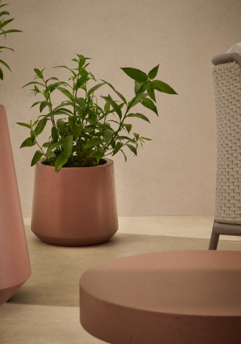 KAVE HOME Calun rdbrun sementpotte 32 cm