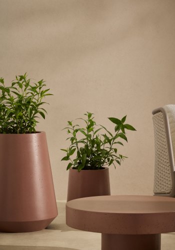 KAVE HOME Calun rdbrun sementpotte 32 cm