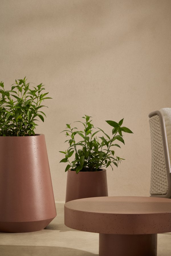 KAVE HOME Calun rdbrun sementpotte 32 cm