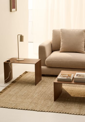 KAVE HOME Sofa Gala 4-seter i beige chenille FSC Mix Credit 300 cm