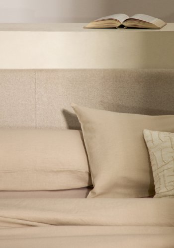 KAVE HOME Nahiri sengeramme, m. opbevaring - beige chenille (til en 180 x 200 cm madras)