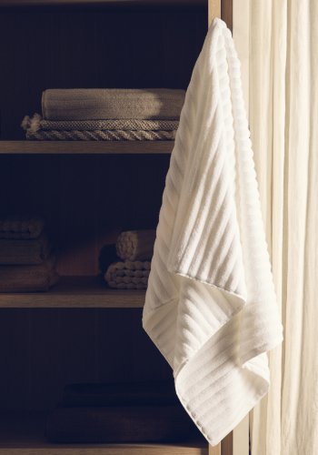 KAVE HOME Navira badeh�ndkl�de, rektangul�r - hvid bomuld (70x140)