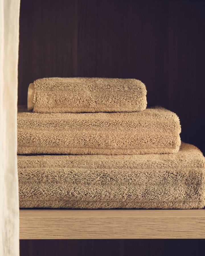 KAVE HOME Navira badeh�ndkl�de, rektangul�r - lysegr�n bomuld (70x140)