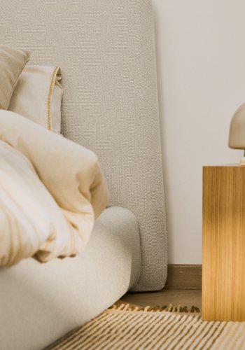 KAVE HOME Martina sengebetr�k - ecru chenille (til madras 90 x 200 cm)