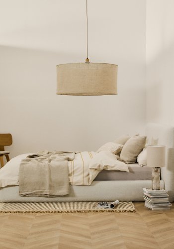 KAVE HOME Martina sengeramme, m. aftageligt betr�k - ecru chenille (til madras 160 x 200 cm)