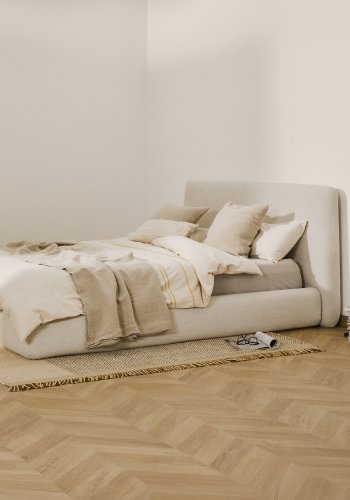 KAVE HOME Martina sengebetr�k - ecru chenille (til madras 180 x 200 cm)