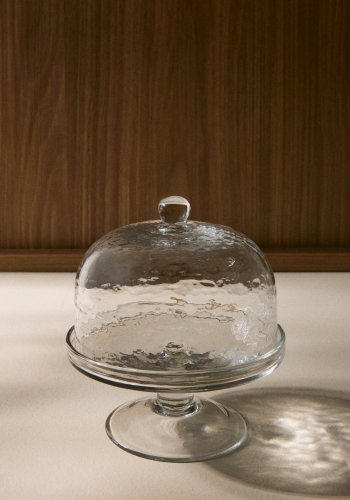 KAVE HOME Sileia kagetallerken, m. l�g - klar genbrugsglas