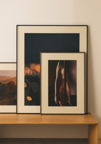 KAVE HOME Zavira billede, rektangul�r - multifarvet fotografi af kvindekrop (70x50)