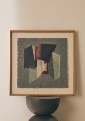 KAVE HOME Veluni billede, kvadratisk - multifarvet genbrugspapir (60x60)