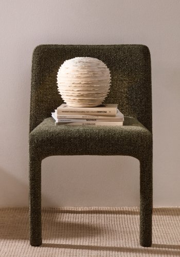 KAVE HOME Evania vase, rund - beige keramik (�23)