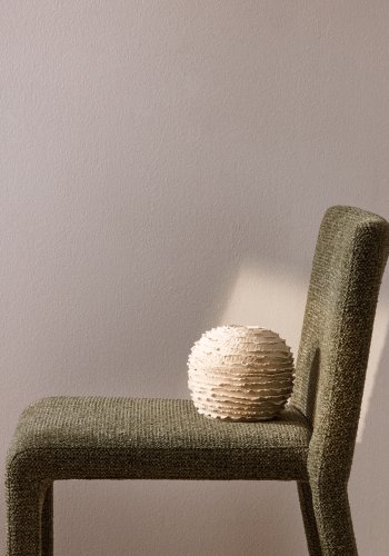 KAVE HOME Evania vase, rund - beige keramik (�16,5)